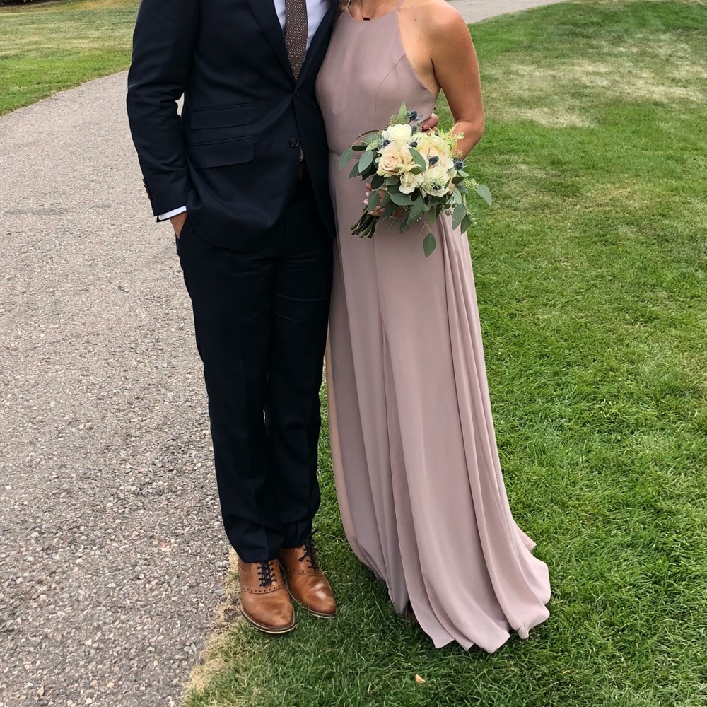 Jenny Yoo Kayla Dress in Wisteria Luxe Chiffon